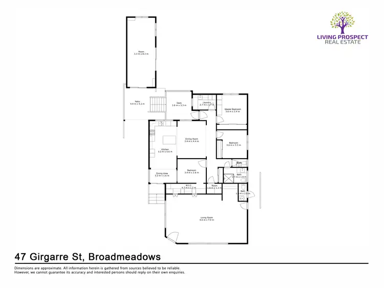 Floorplan of Homely house listing, 47 Girgarre Street, Broadmeadows VIC 3047