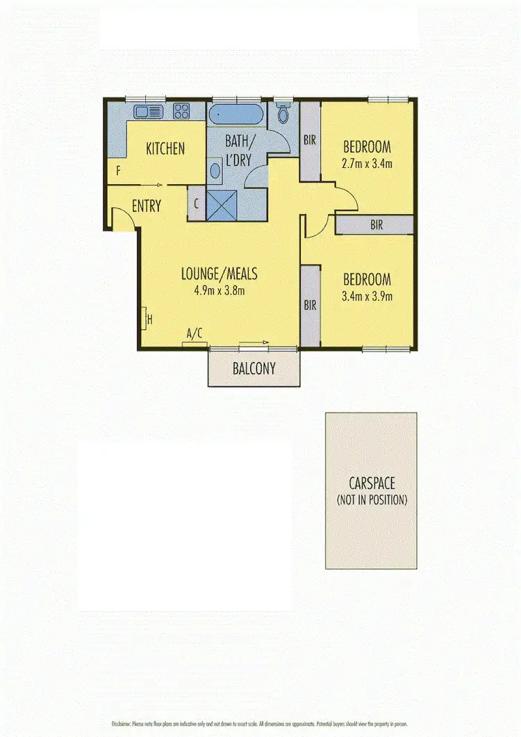 Floorplan of Homely apartment listing, 12/60 O'Shanassy Street, North Melbourne VIC 3051