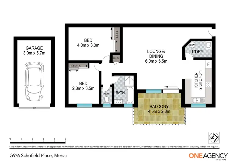 Floorplan of Homely apartment listing, G9/6 Schofield Place, Menai NSW 2234