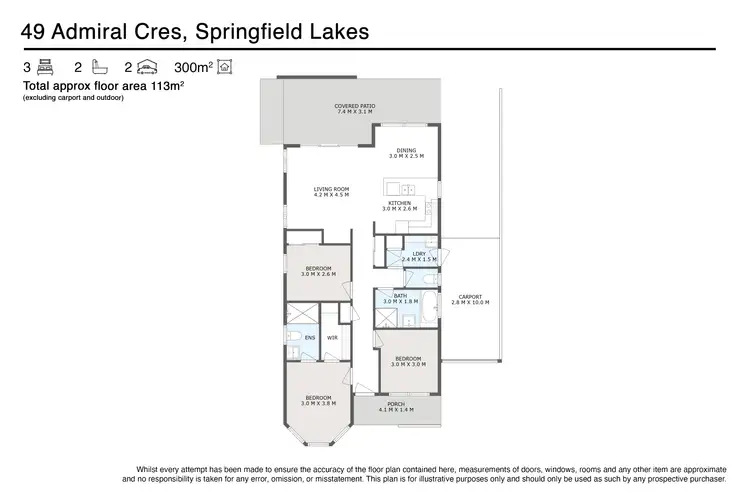 Floorplan of Homely house listing, 49 Admiral Crescent, Springfield Lakes QLD 4300