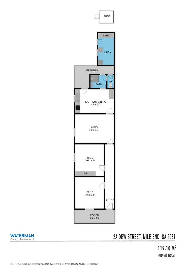Floorplan of Homely house listing, 2a Dew Street, Thebarton SA 5031