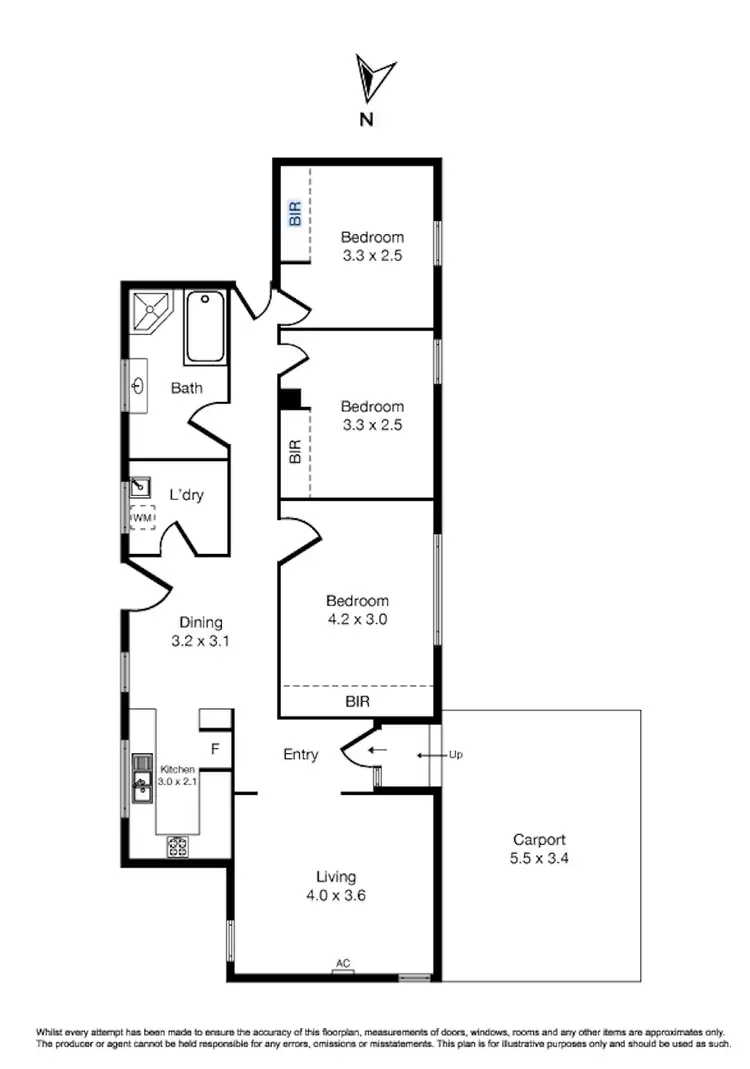 Floorplan of Homely house listing, 51 Geach Street, Dallas VIC 3047