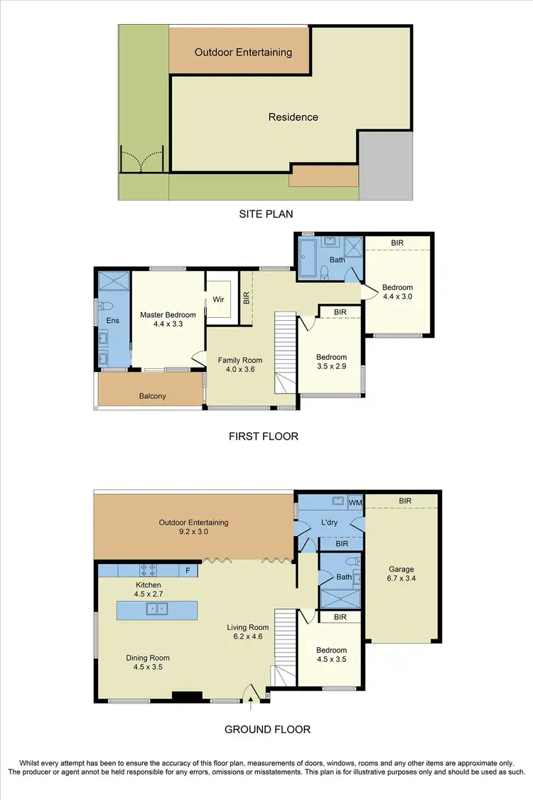Floorplan of Homely townhouse listing, 9A SEVES STREET, Altona VIC 3018