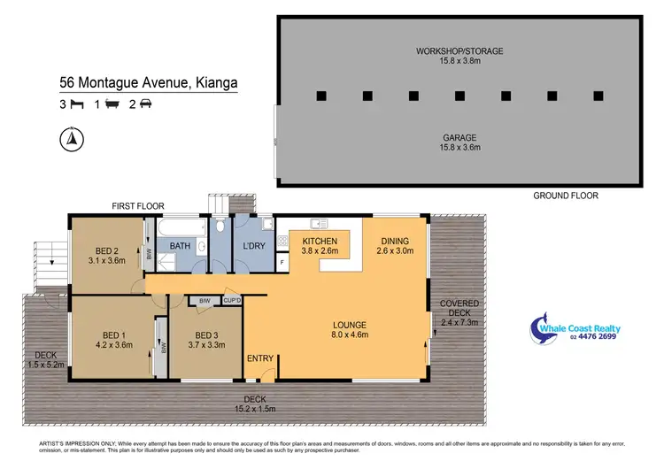 Floorplan of Homely house listing, 56 Montague Avenue, Kianga NSW 2546