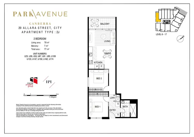 Floorplan of Homely apartment listing, 25/20 Allara Street, City ACT 2601