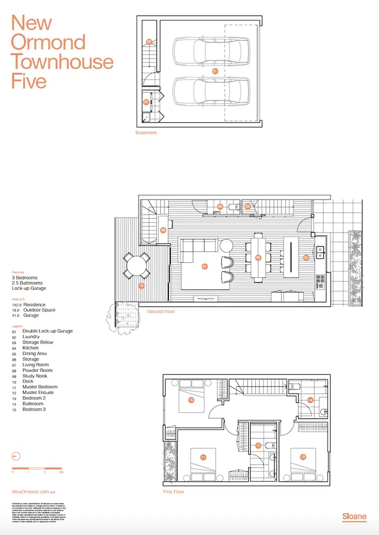 Floorplan of Homely townhouse listing, 6/245 Grange Road, Ormond VIC 3204