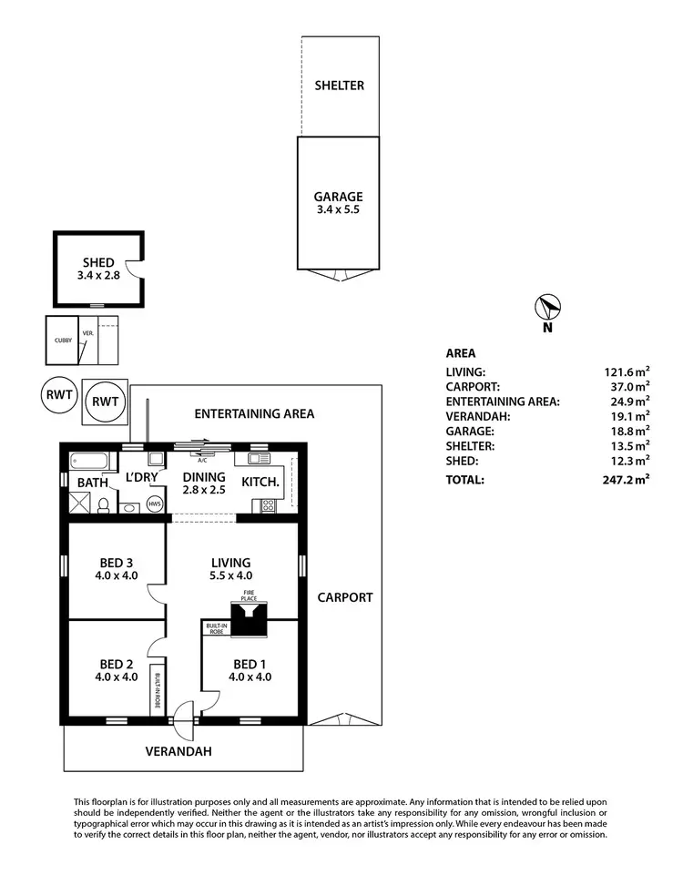 Floorplan of Homely house listing, 2 Ella Street, Murray Bridge SA 5253