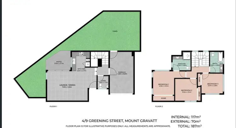 Floorplan of Homely townhouse listing, 4/9 Greening Street, Mount Gravatt QLD 4122