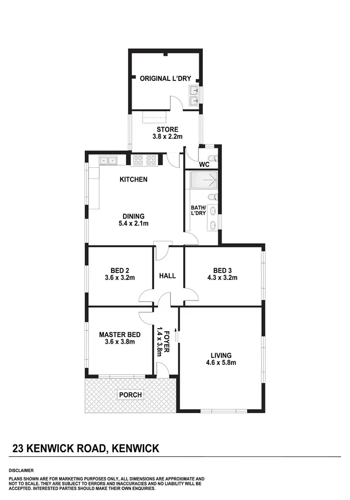 Floorplan of Homely house listing, 23 Kenwick Road, Kenwick WA 6107