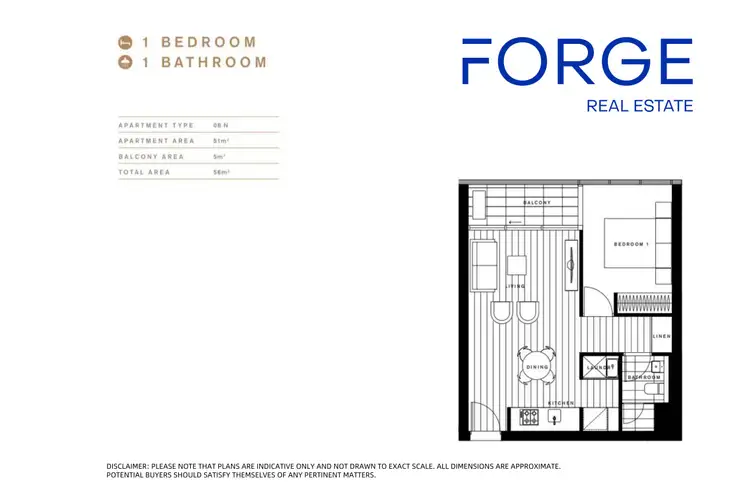 Floorplan of Homely apartment listing, 308N/889 Collins Street, Docklands VIC 3008