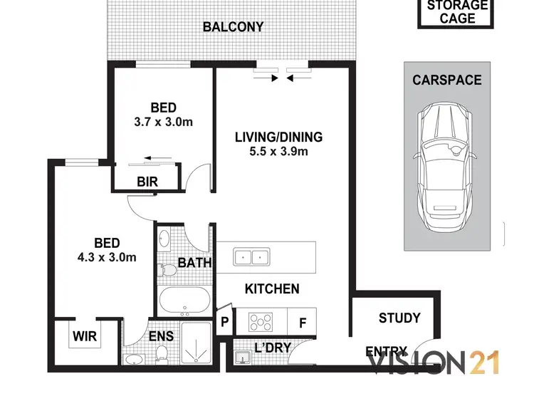 Floorplan of Homely apartment listing, 125/125B Jerralong Drive, Schofields NSW 2762