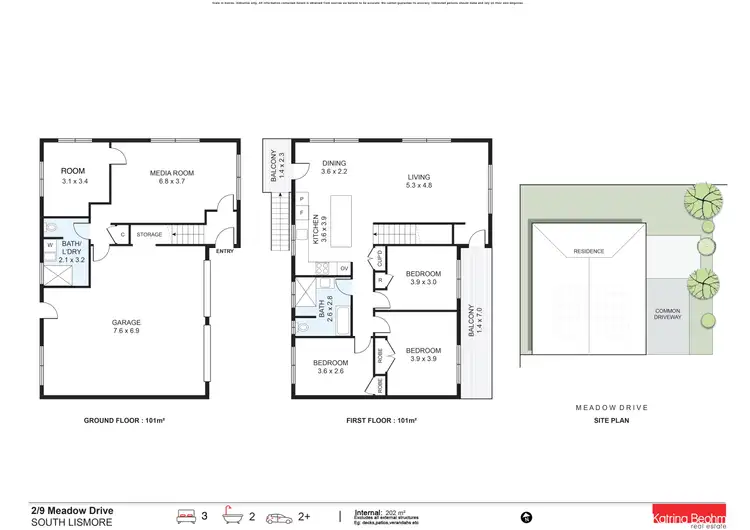 Floorplan of Homely house listing, 2/9 Meadow Drive, South Lismore NSW 2480
