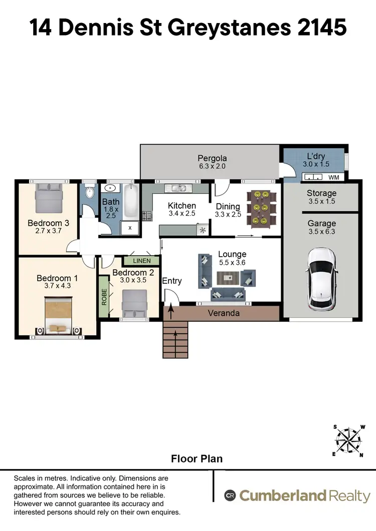 Floorplan of Homely house listing, 14 Dennis Street, Greystanes NSW 2145