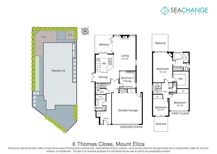 Floorplan of Homely house listing, 6 Thomas Close, Mount Eliza VIC 3930