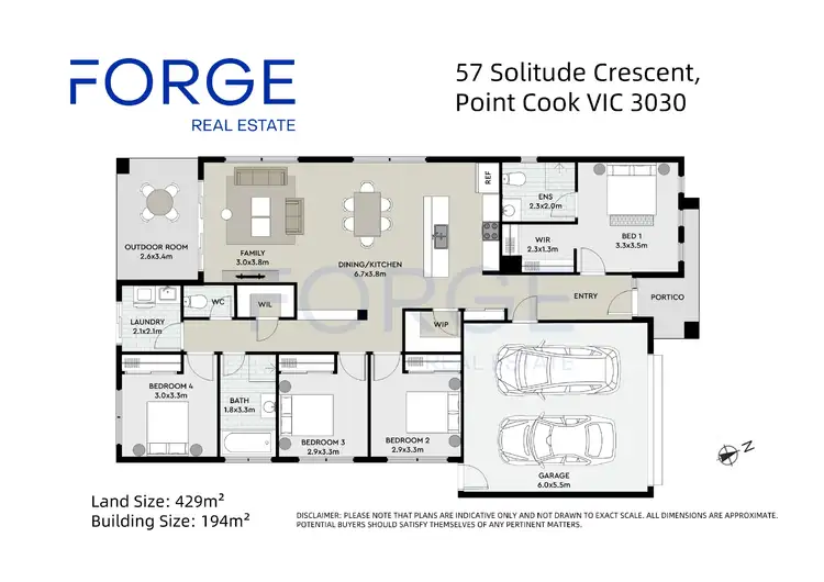 Floorplan of Homely house listing, 57 Solitude Crescent, Point Cook VIC 3030