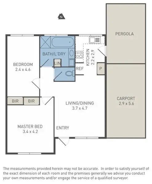 Floorplan of Homely unit listing, 1/7 MAMBOURIN STREET, Werribee VIC 3030
