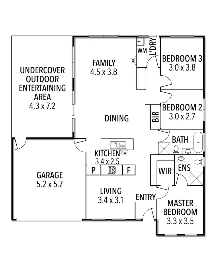 Floorplan of Homely house listing, 11 Ashlee Drive, Warrnambool VIC 3280