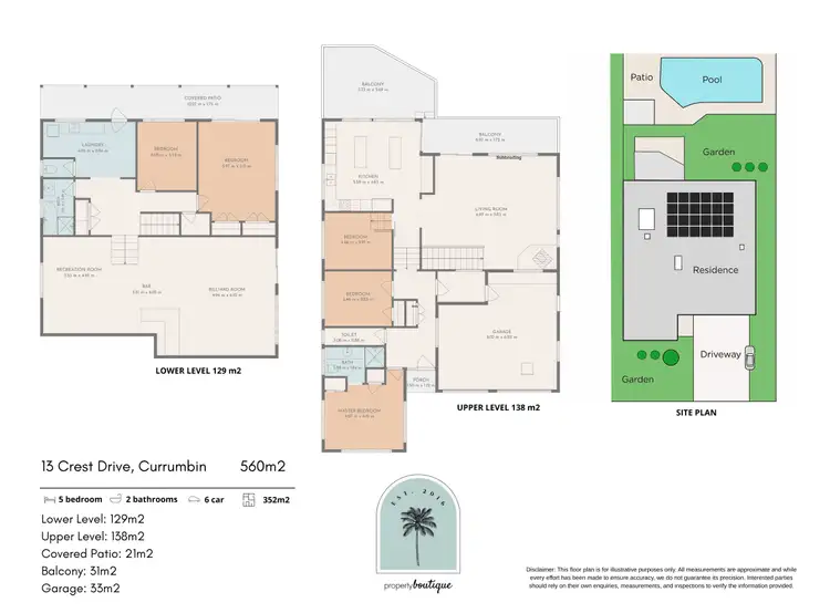 Floorplan of Homely house listing, 13 Crest Drive, Currumbin QLD 4223