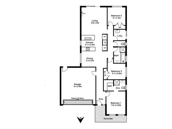 Floorplan of Homely house listing, 11 Barrat Steet, Smithfield Plains SA 5114