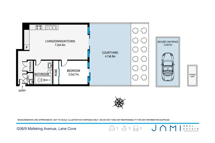 Floorplan of Homely apartment listing, G06/9 Mafeking Avenue, Lane Cove NSW 2066