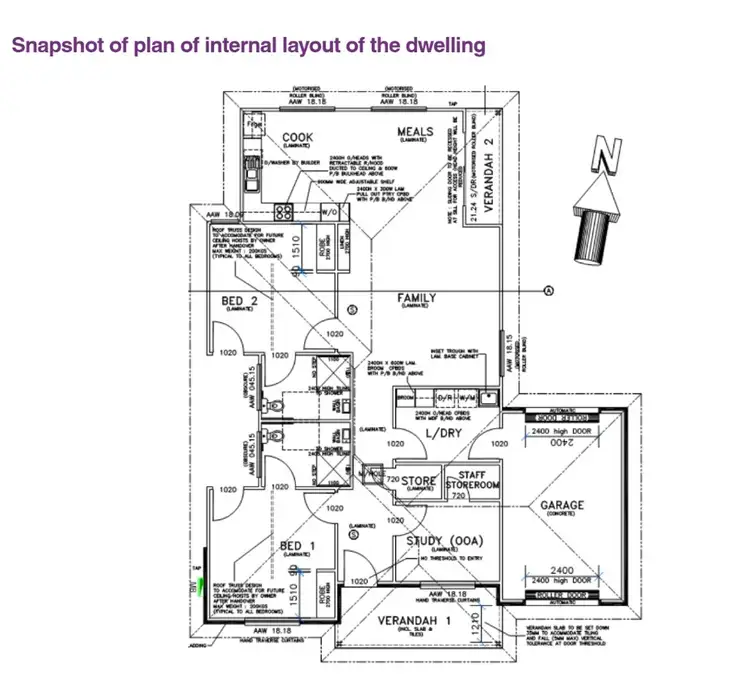 Floorplan of Homely house listing, 8 Woolbrae Place, Highton VIC 3216