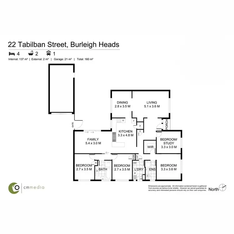 Floorplan of Homely house listing, 22 Tabilban Street, Burleigh Heads QLD 4220