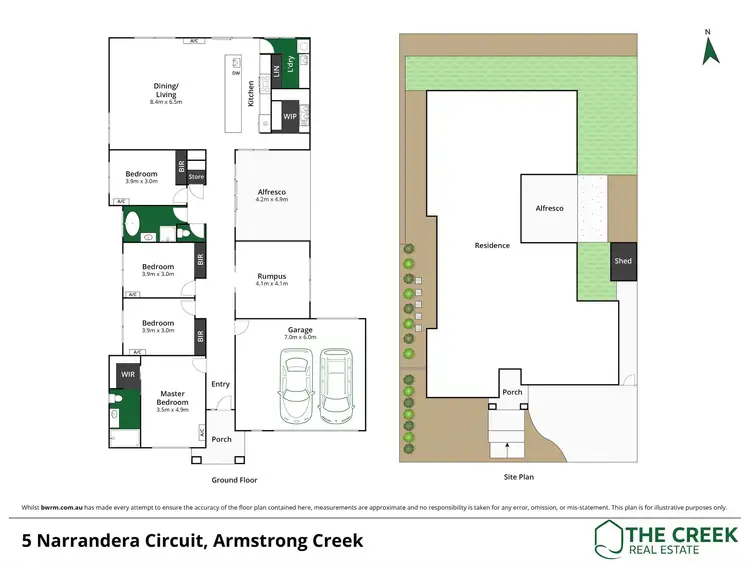 Floorplan of Homely house listing, 5 Narrandera Circuit, Armstrong Creek VIC 3217
