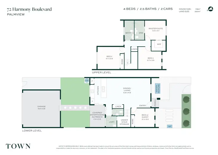 Floorplan of Homely house listing, 72 Harmony Boulevard, Palmview QLD 4553