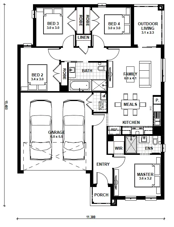 Floorplan of Homely house listing, Lot 1606 Commonwealth Circuit, Donnybrook VIC 3064