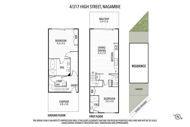 Floorplan of Homely unit listing, Unit 4/317 High St, Nagambie VIC 3608