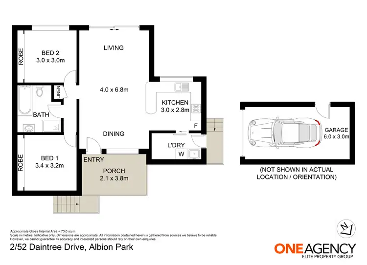Floorplan of Homely villa listing, 2/52 Daintree Drive, Albion Park NSW 2527