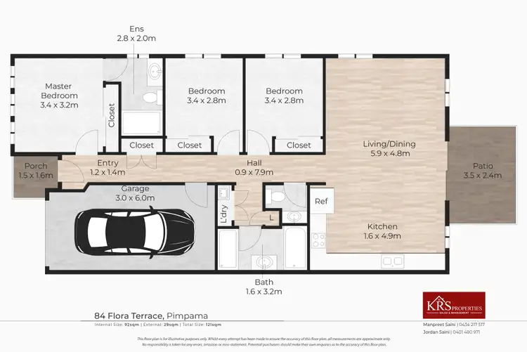 Floorplan of Homely house listing, 84 Flora Terrace, Pimpama QLD 4209