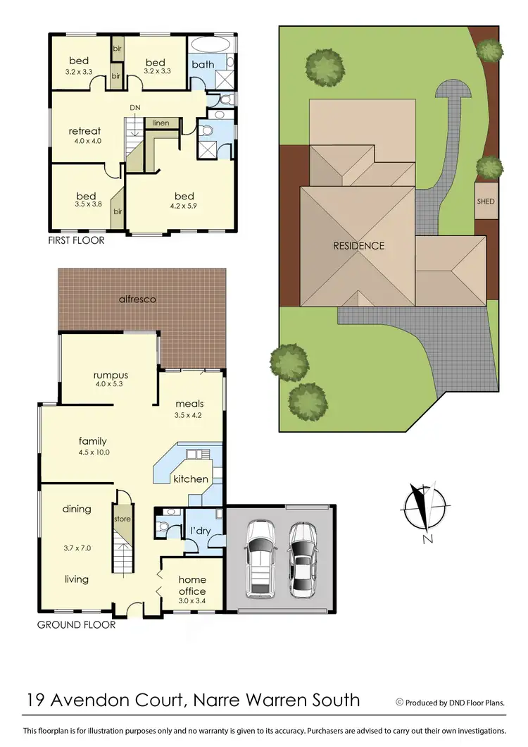 Floorplan of Homely house listing, 19 Avendon Court, Narre Warren South VIC 3805