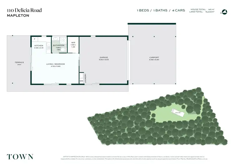 Floorplan of Homely house listing, 110 Delicia Road, Mapleton QLD 4560