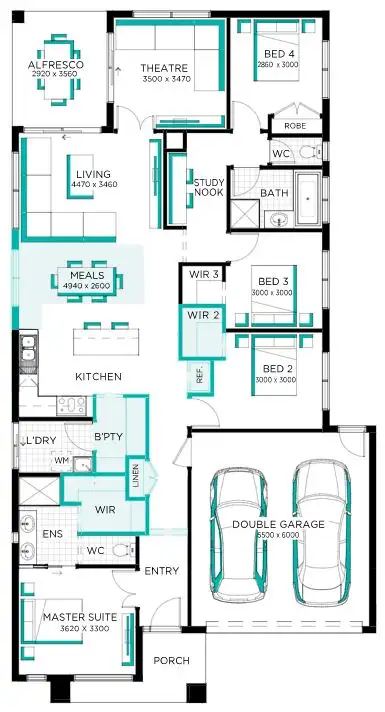 Floorplan of Homely house listing, 23 BASILICO STREET, Wyndham Vale VIC 3024