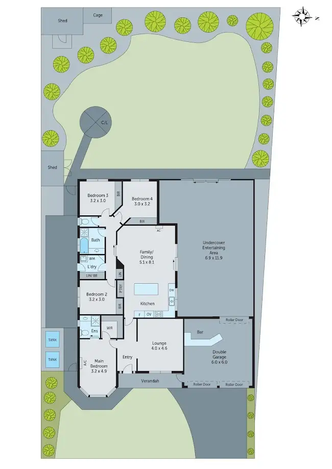 Floorplan of Homely house listing, 10 Skylark Court, Lara VIC 3212