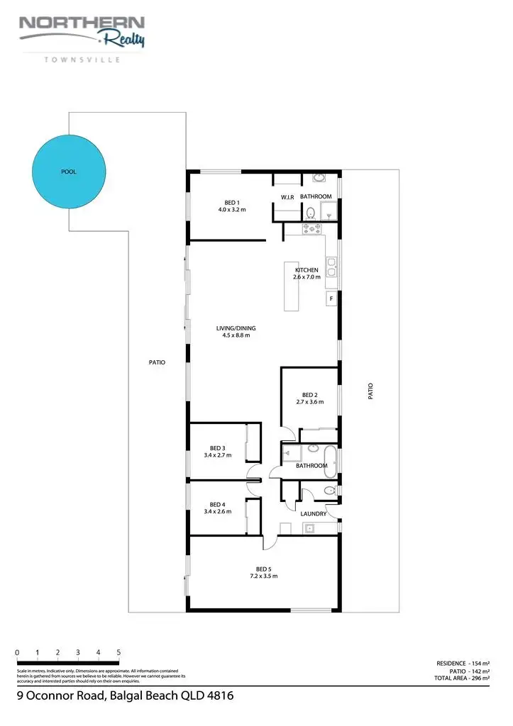 Floorplan of Homely rural property listing, 9 O'Connor Road, Balgal Beach QLD 4816