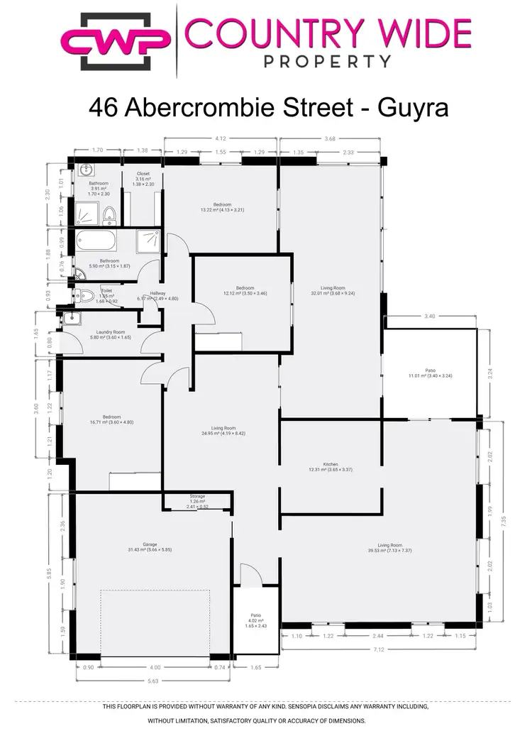 Floorplan of Homely house listing, 46 Abercrombie Street, Guyra NSW 2365