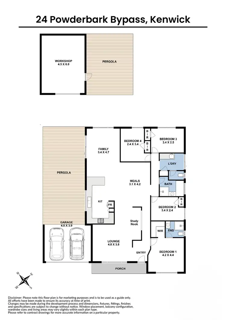 Floorplan of Homely house listing, 24 Powderbark Bypass, Kenwick WA 6107