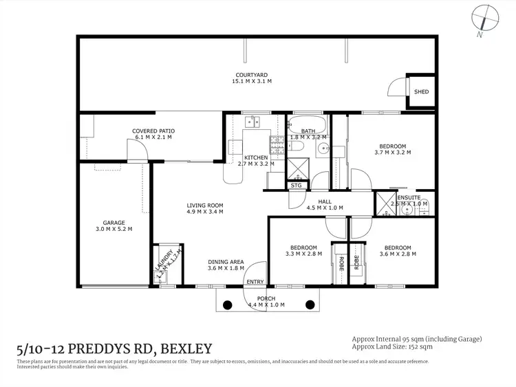Floorplan of Homely villa listing, 5/10-12 Preddys Road, Bexley NSW 2207