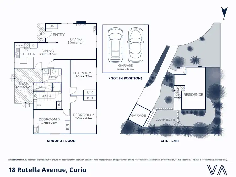 Floorplan of Homely house listing, 18 Rotella Avenue, Corio VIC 3214