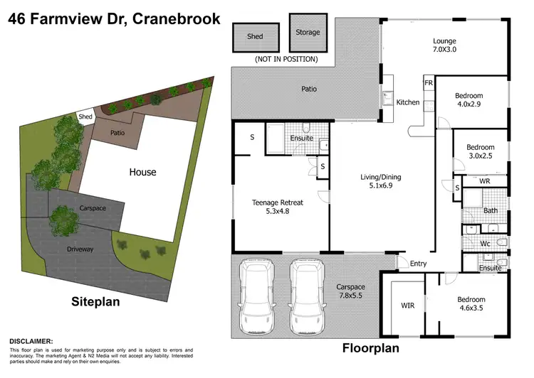 Floorplan of Homely house listing, 46 Farmview Drive, Cranebrook NSW 2749