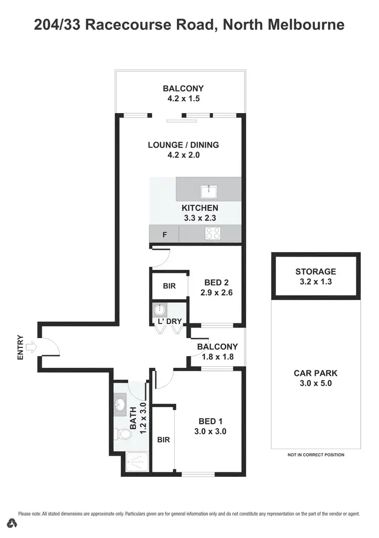 Floorplan of Homely apartment listing, 204/33 racecourse road, North Melbourne VIC 3051