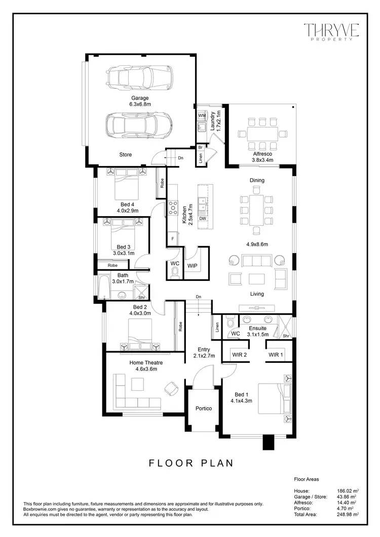 Floorplan of Homely house listing, 45 Baloo Crescent, Wannanup WA 6210