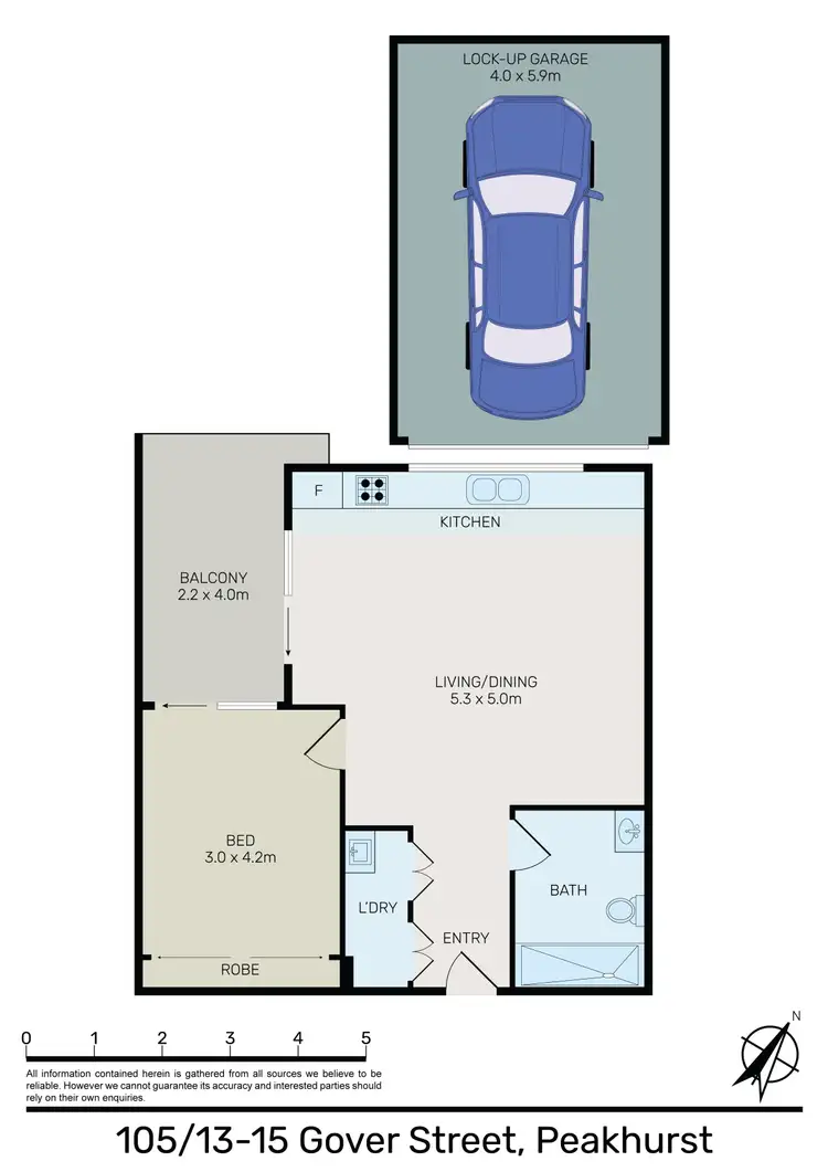 Floorplan of Homely apartment listing, 105/13-15 GOVER STREET, Peakhurst NSW 2210