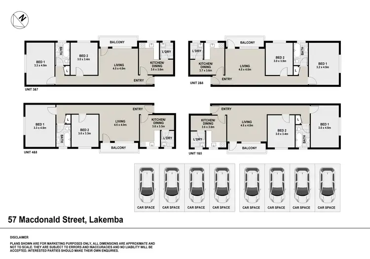 Floorplan of Homely block of units listing, 57 MacDonald Street, Lakemba NSW 2195