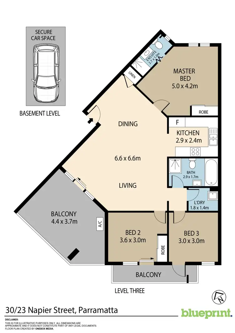 Floorplan of Homely apartment listing, 30/23 - 33 Napier Street, Parramatta NSW 2150