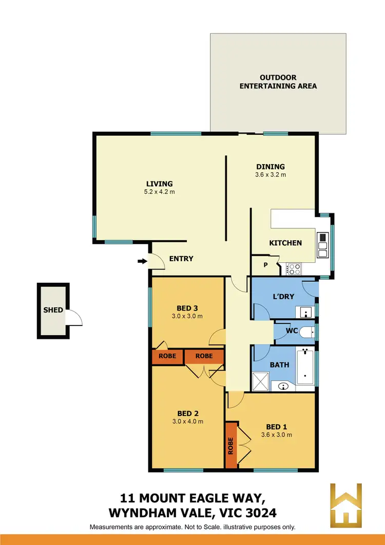 Floorplan of Homely house listing, 11 Mount Eagle Way, Wyndham Vale VIC 3024