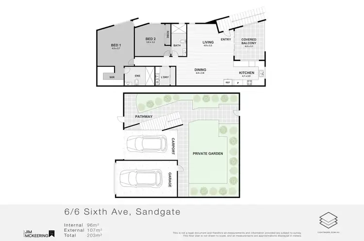 Floorplan of Homely unit listing, 6/6 Sixth Ave, Sandgate QLD 4017