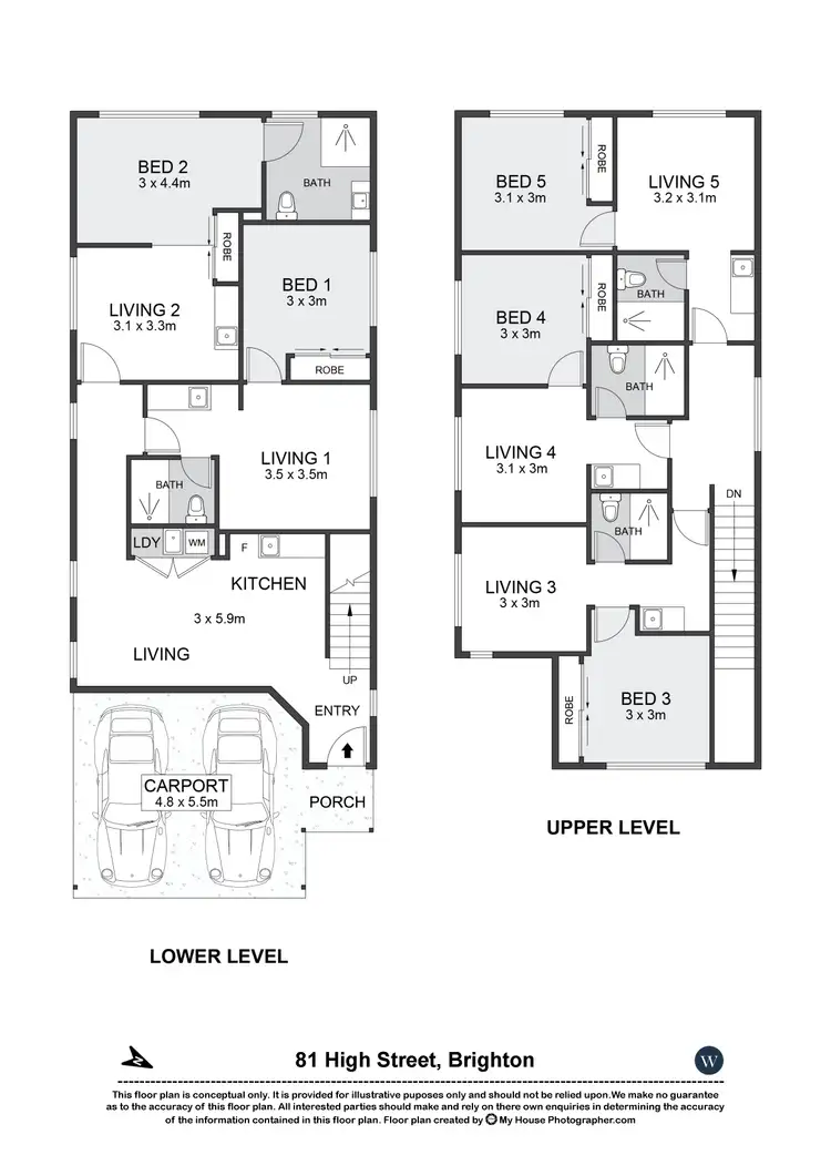Floorplan of Homely unit listing, 2/81 High Street, Brighton QLD 4017